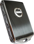 Brushed Black Volvo Key Fob Shell Cover - Ultra-Thin Upgrade