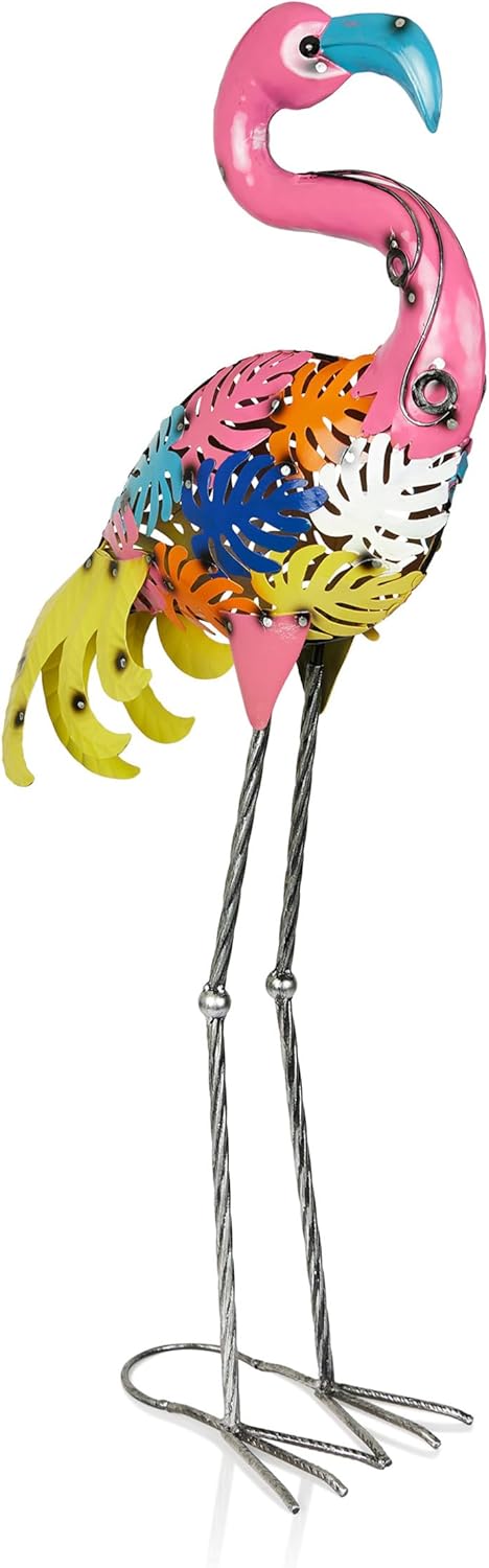 Colorful Outdoor Metal Flamingo Garden Decor for Vibrant Spaces