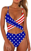 CHYRII Women's Criss Cross High Waisted Cut Out One Piece Monokini