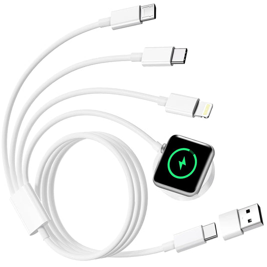 Fast Charge Apple Watch & iPhone with 4-in-2 Cable