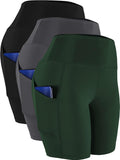 Women's Yoga Shorts with High Waist and Functional Pockets