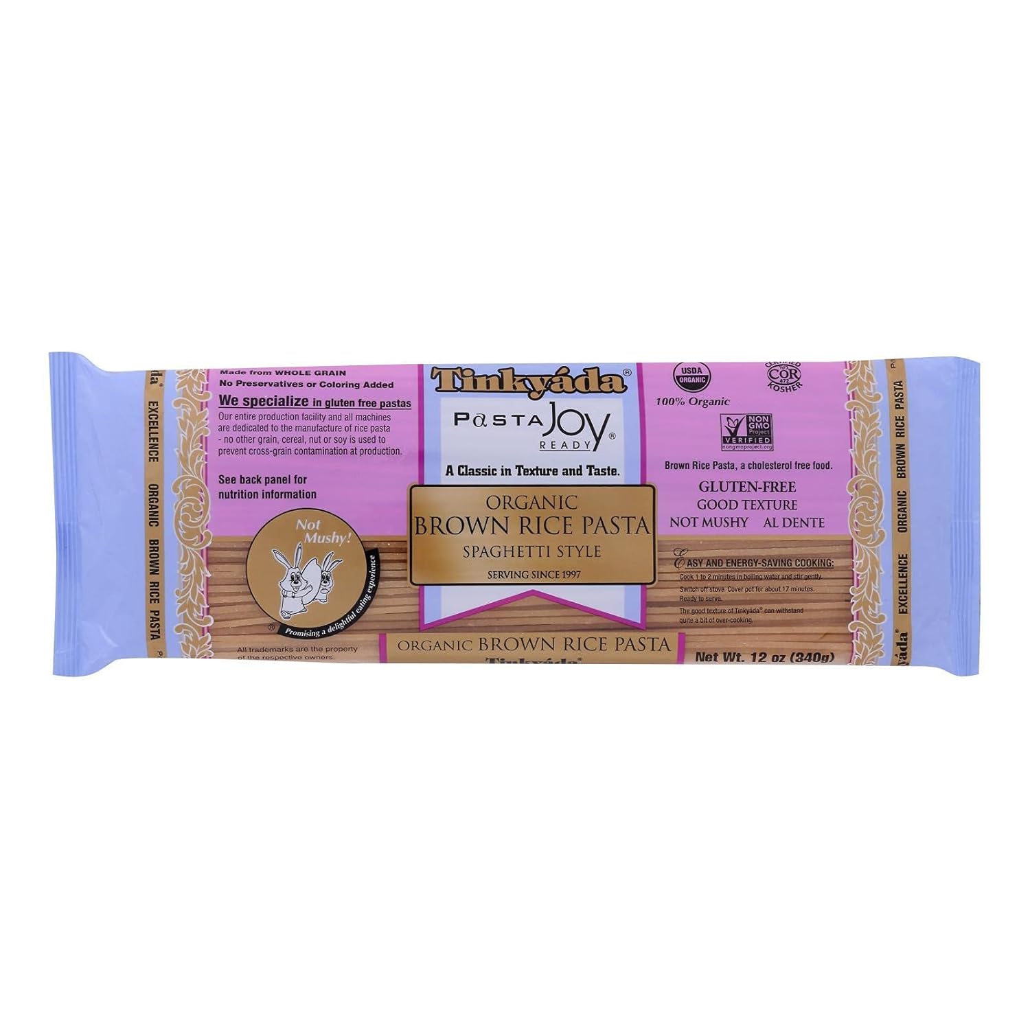 Organic Brown Rice Spaghetti - Gluten-Free Pasta for Healthy Meals