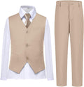 Boys Vest Set Formal Dress Suits Wedding Outfit - Classic Occasion tie