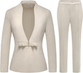 MODFUL Women's Business Pant Suit Set - Slim Fit Two Piece Office Suit