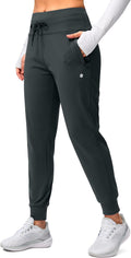 Fleece Lined High Waisted Joggers - Warm Water Resistant Sweatpants 2
