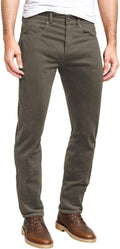 ETHANOL Men's Slim Stretchy Corduroy Pant - Zip Fly Slim Fit