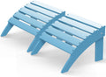 Adirondack Ottoman Set of 2 - Folding HDPE Outdoor Footrest