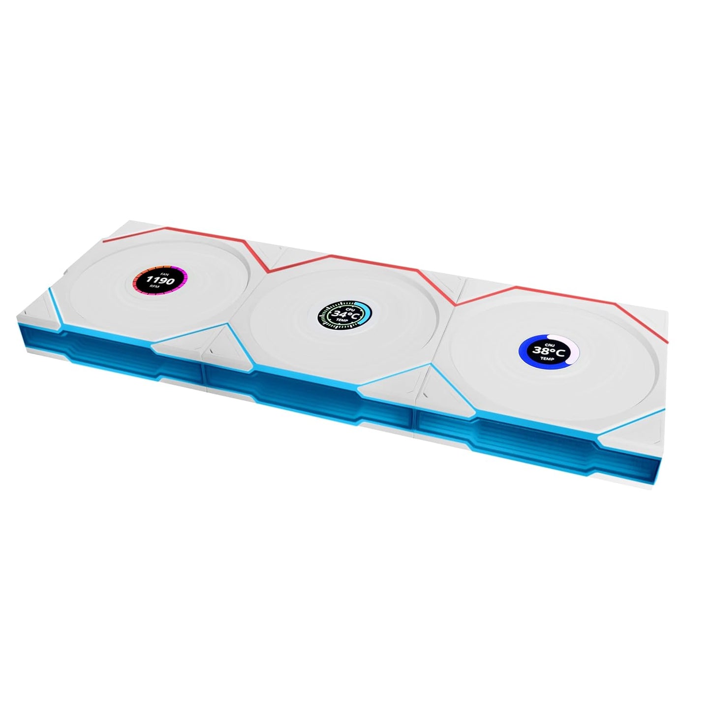 Lian Li UNI Fan TL LCD Wireless 120-Triple Pack for PC Builds