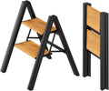 2 Step Ladder Anti-Slip Lightweight Foldable Step Ladder - Stable