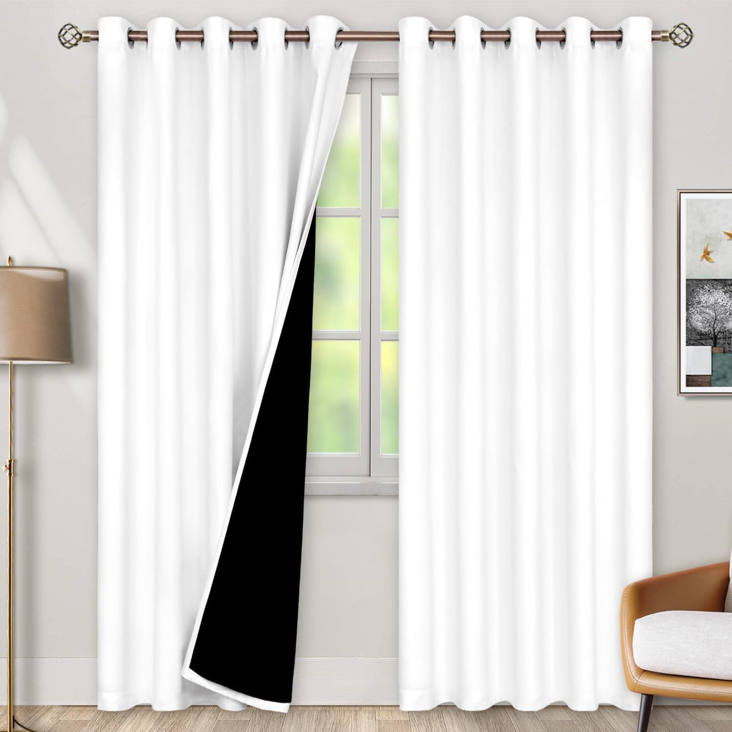 BGment Thermal Insulated Blackout Curtains for Bedroom 60 x 84