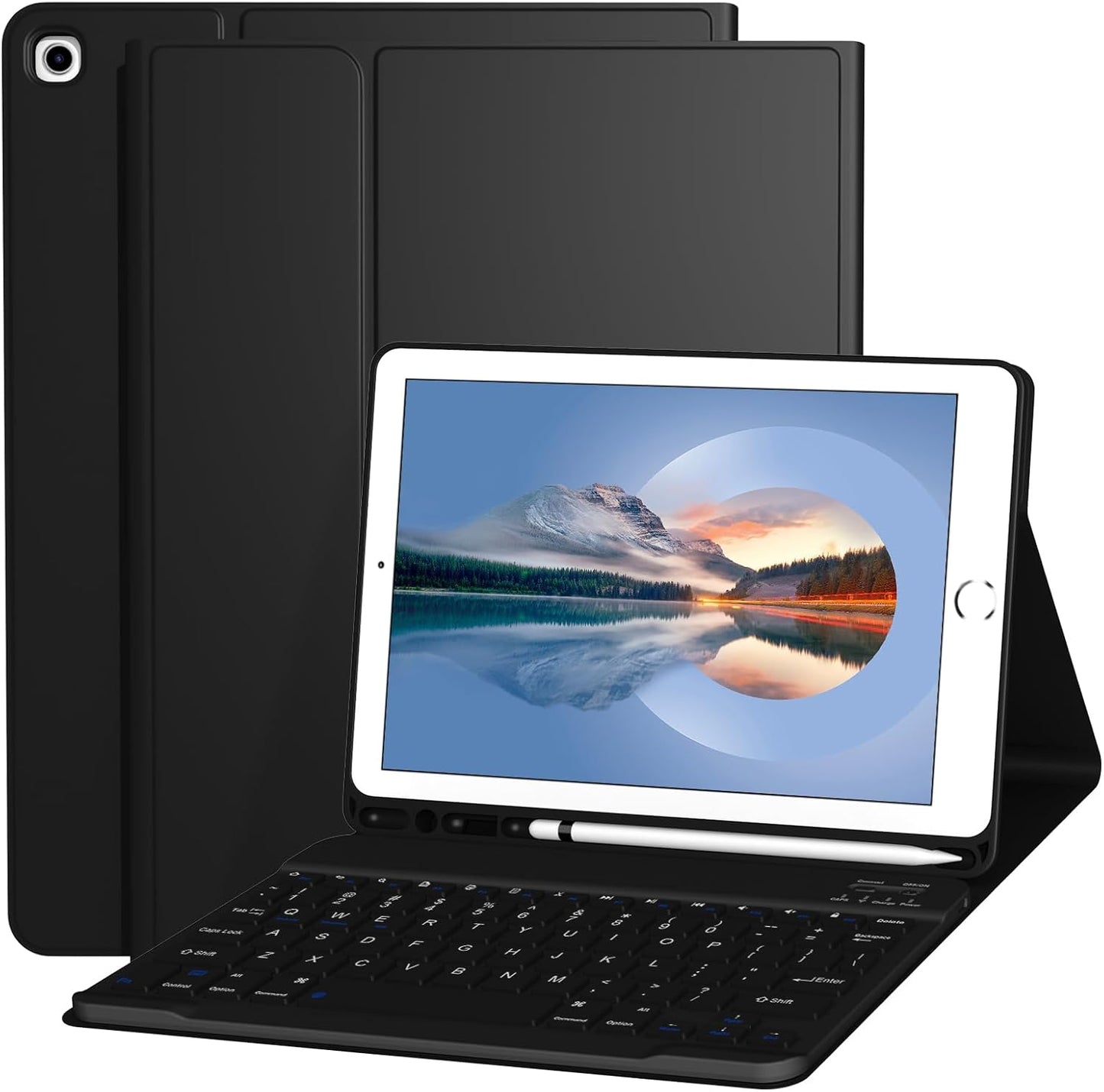 Keyboard Case for iPad 10.2 Inch with Detachable Wireless Keyboard