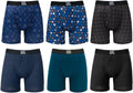 Boxer Briefs for Men Pack of 6 - Chafe Safe Support