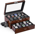 BEWISHOME 20-Slot Luxury Watch Organizer
