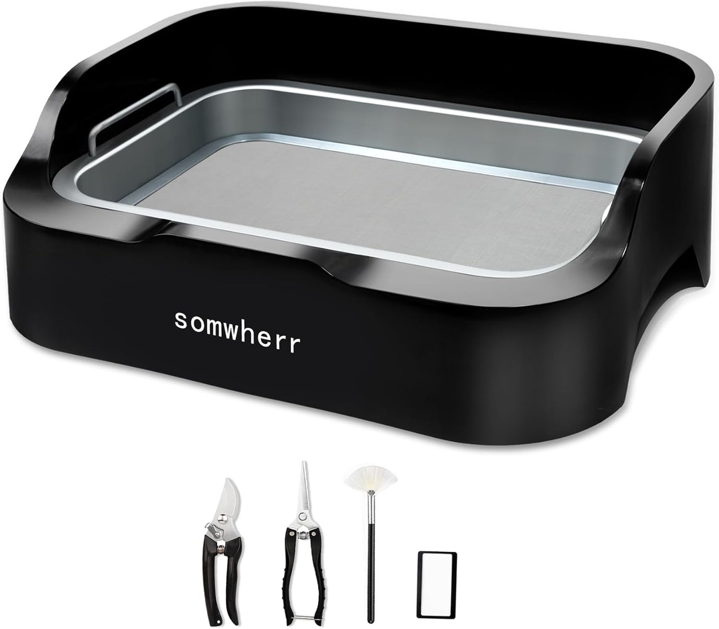 Trim Tray Set with Scissors and Detachable 150 Micron Mesh Screen