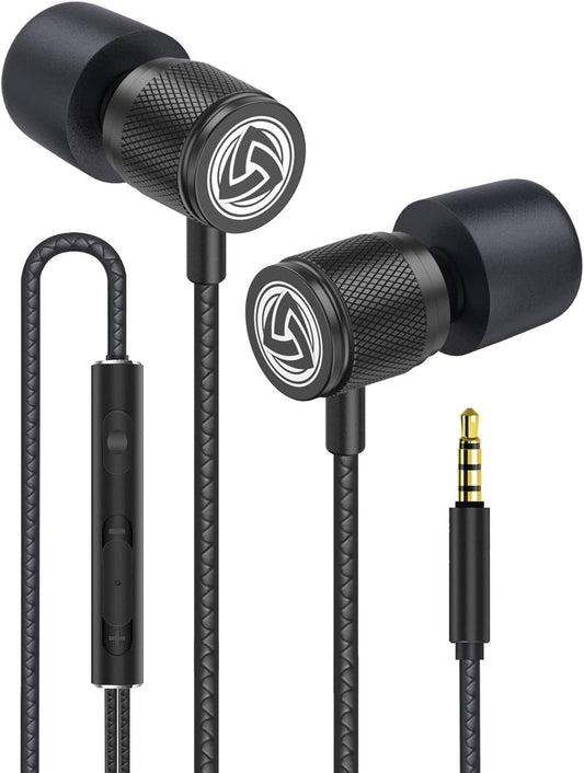 LUDOS Earbuds - 5-Year Warranty, Noise Isolation, Memory Foam, Mic - Ideal for Small Ears