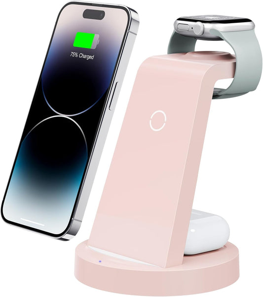 Anlmz 3-in-1 Wireless Charging Station - Organize & Power Up!
