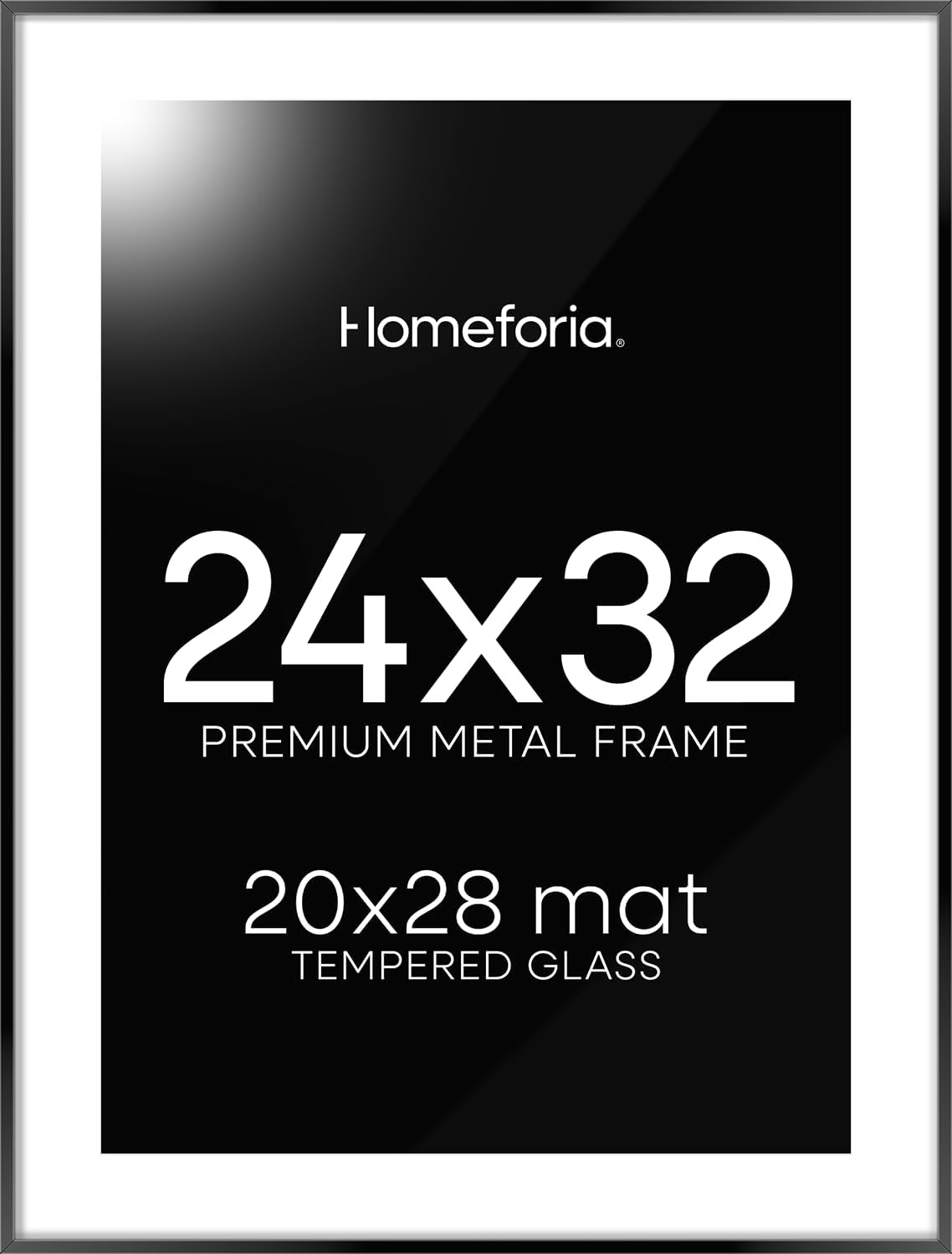 Homeforia 24x32 Poster Frame Black for Modern Interiors
