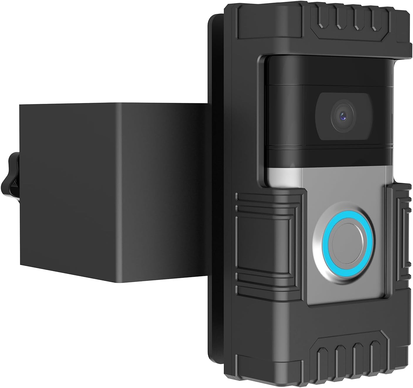 Secure Doorbell Mount for Ring/Blink - No Drill, Adjustable Angle