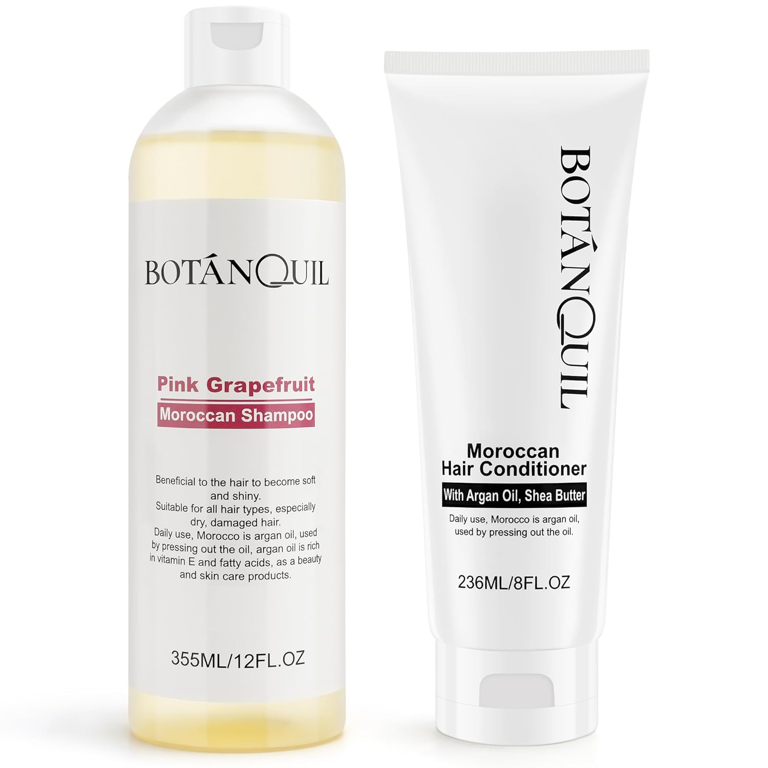BOTANQUIL Shea Butter Set - Hydrating Moroccan Care for Curly Hair