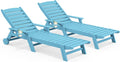 SERWALL Patio Chaise Lounge Chair Set of 2 for Ultimate Relaxation