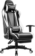 GTRACING Gaming Chair with Footrest - Ergonomic Reclining Seat