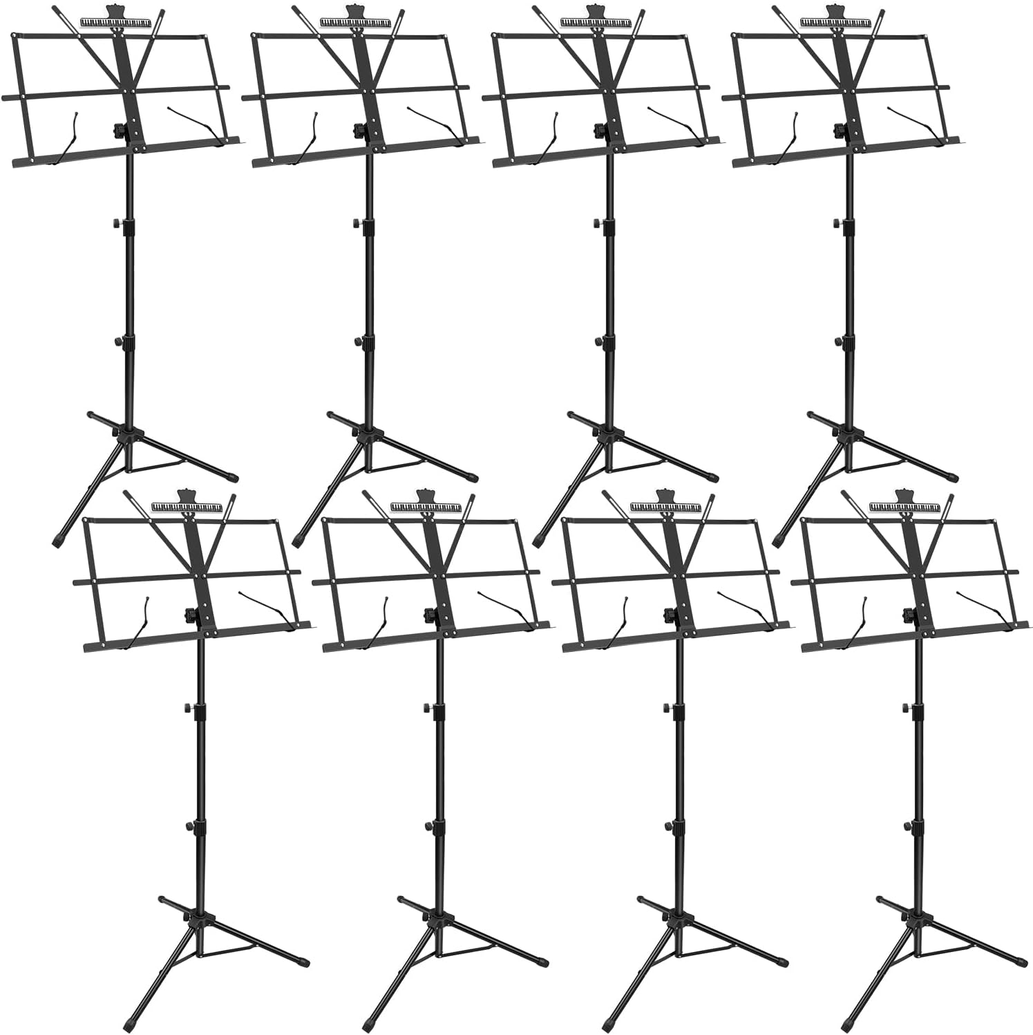 8 Pack Music Stand for Versatile Use and Easy Portability