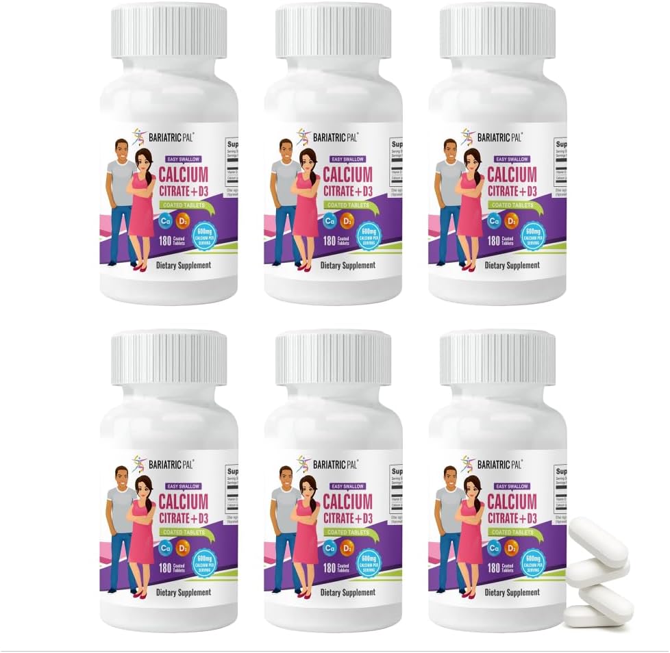 BariatricPal Easy Swallow Calcium Citrate Tablets for Health