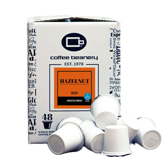 Hazelnut Decaf Coffee Pods by Coffee Beanery - 48ct Medium Roast