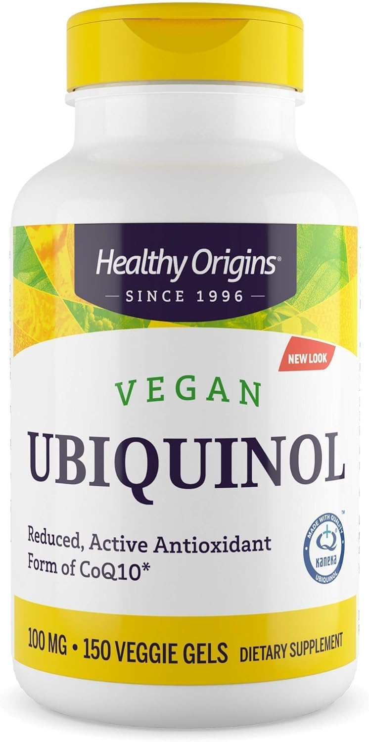 Healthy Origins Vegan Ubiquinol 100 mg for Heart Health Support