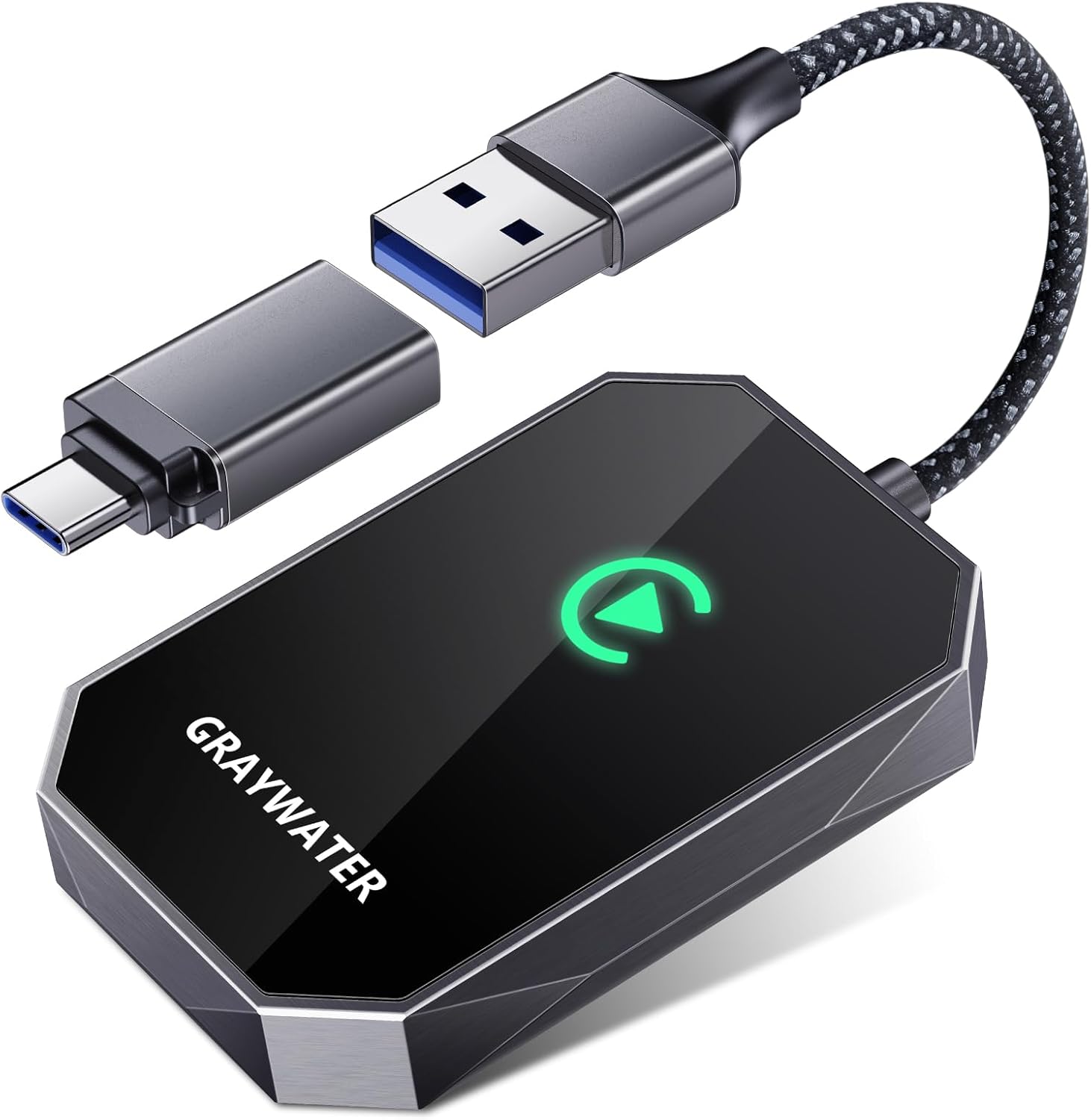 GRAYWATER Wireless CarPlay Adapter: Seamless iPhone Control