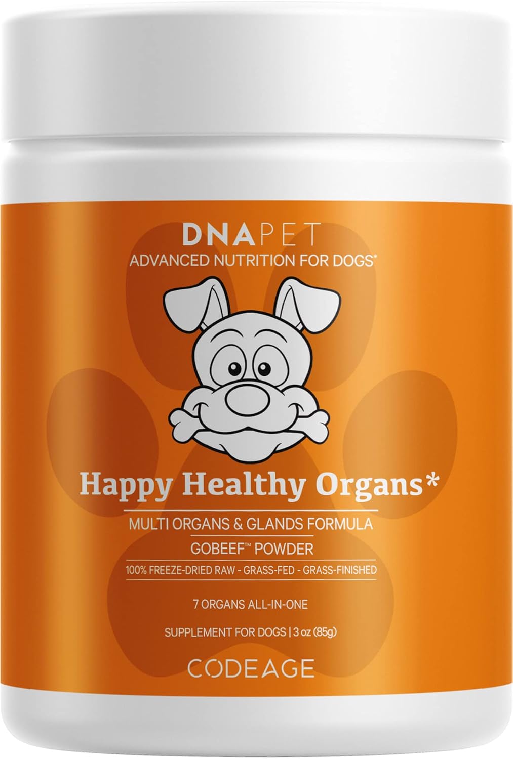 Happy Healthy Organs & Glands Supplement for Dogs - 3 oz