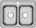 Elkay Dayton D225191 Double Bowl Drop-in Stainless Steel Sink