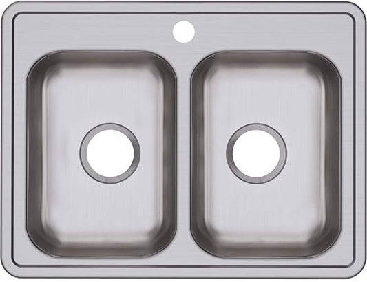 Elkay Dayton D225191 Double Bowl Drop-in Stainless Steel Sink