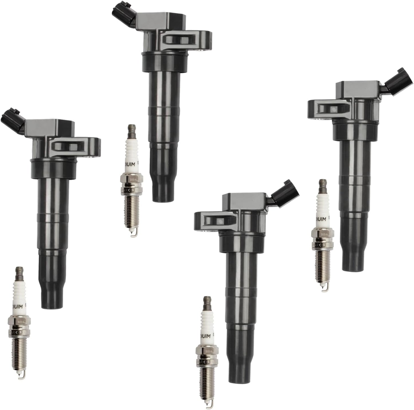 Ignition Coil Pack with Spark Plug Set for Hyundai Models