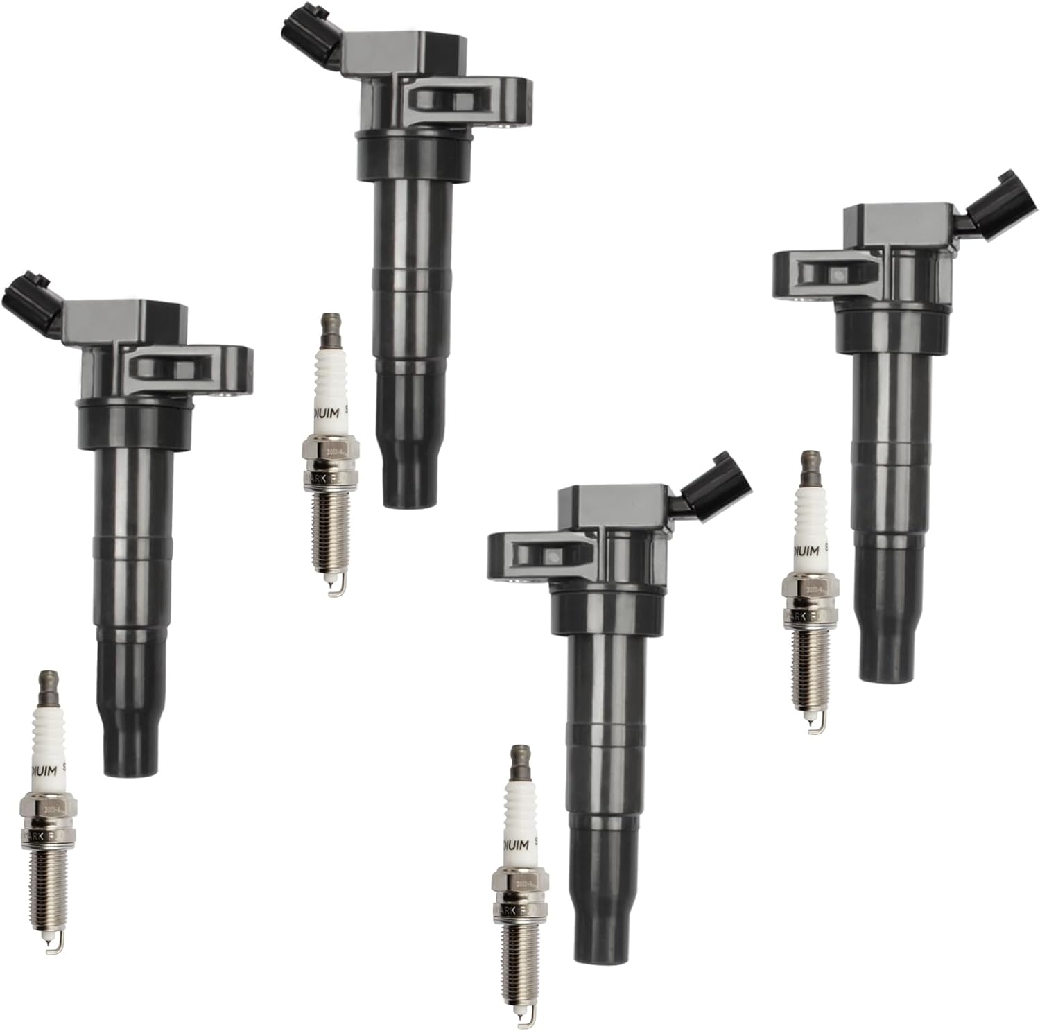 Ignition Coil Pack with Spark Plug Set for Hyundai Models