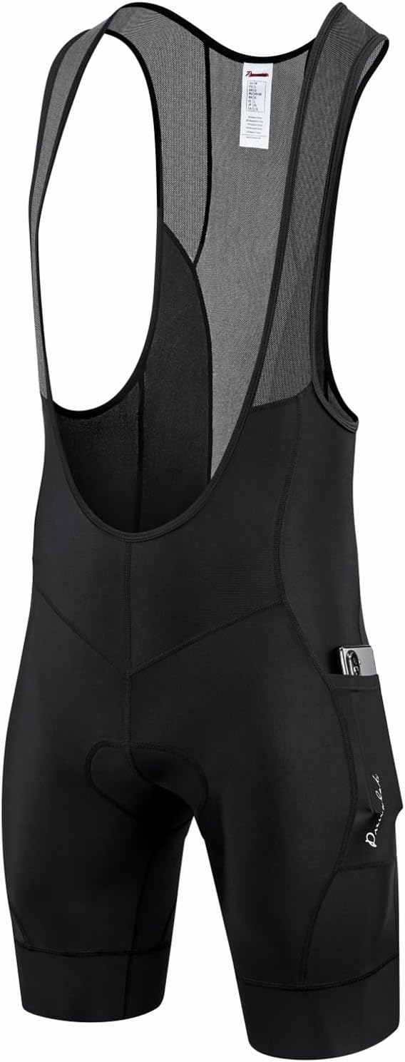 Przewalski Mens 3D Padded Cycling Bib Shorts for Ultimate Comfort