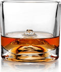 Mount Fuji Heavy Crystal Whiskey Glasses Gift Set of 2 - Freezable
