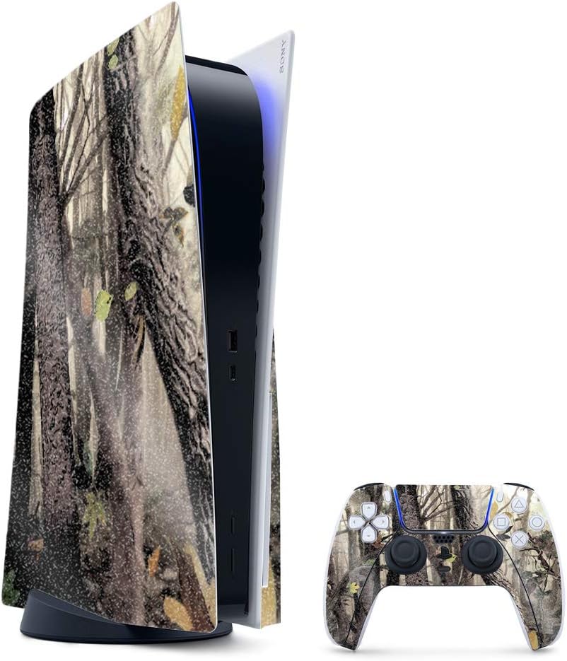MightySkins Glossy Glitter Gaming Skin for PS5 - Tree Camo