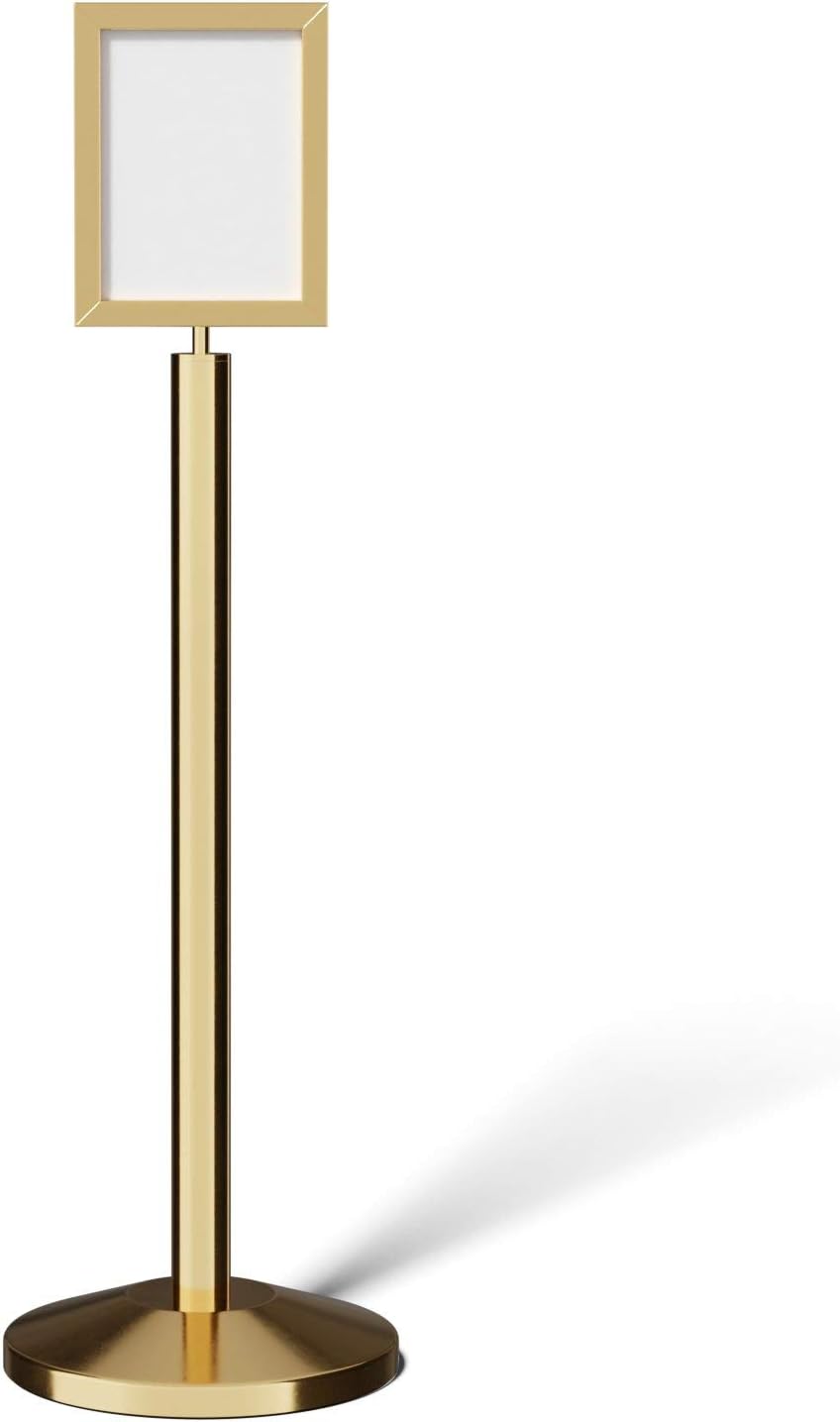 Pedestal Standing Floor Sign Frame for Effective Crowd Control