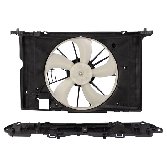 TRQ Radiator Cooling Fan Assembly for 2009-2013 Toyota Models