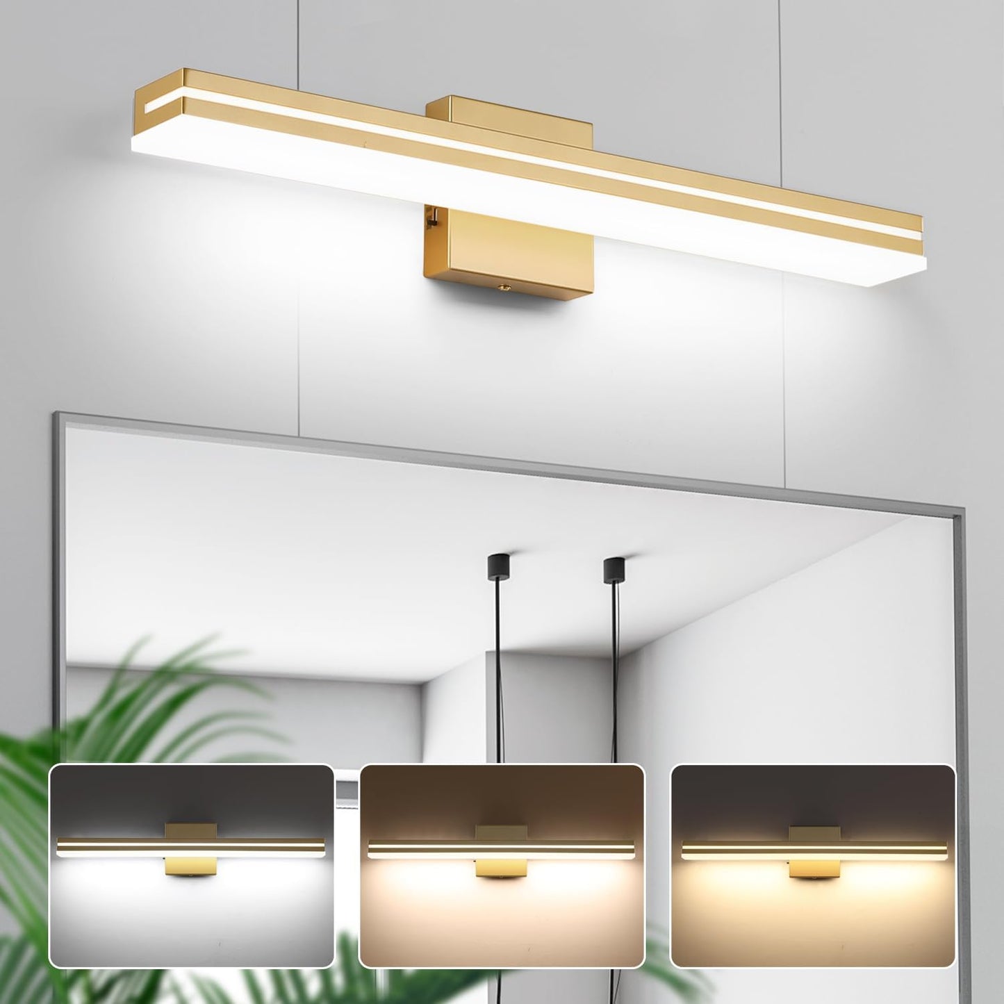 SineRise LED Modern Bathroom Vanity Light Fixtures for Style