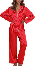 Elegant Satin Pajama Set for Women by Ekouaer - 2 Pieces