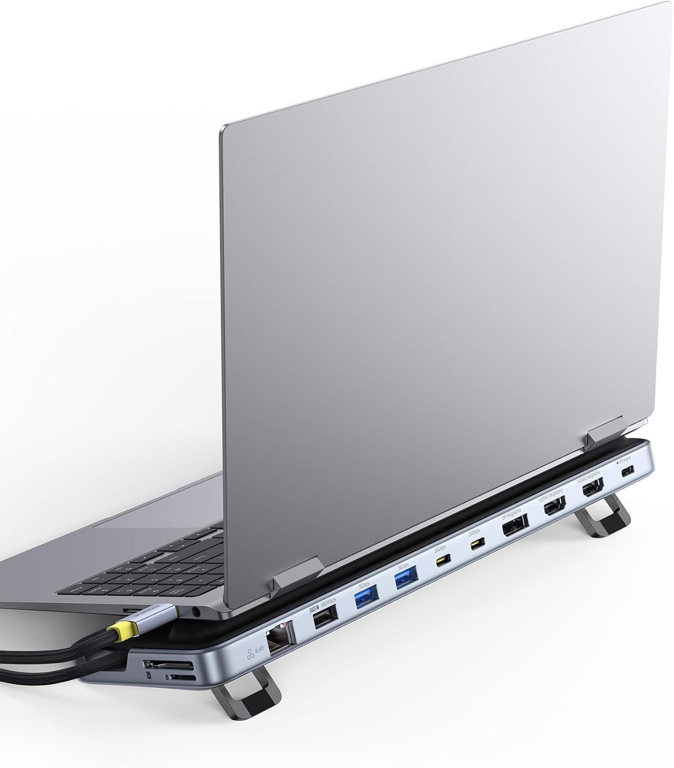 Baseus Laptop Docking Station Stand with 12 in 1 Connectivity