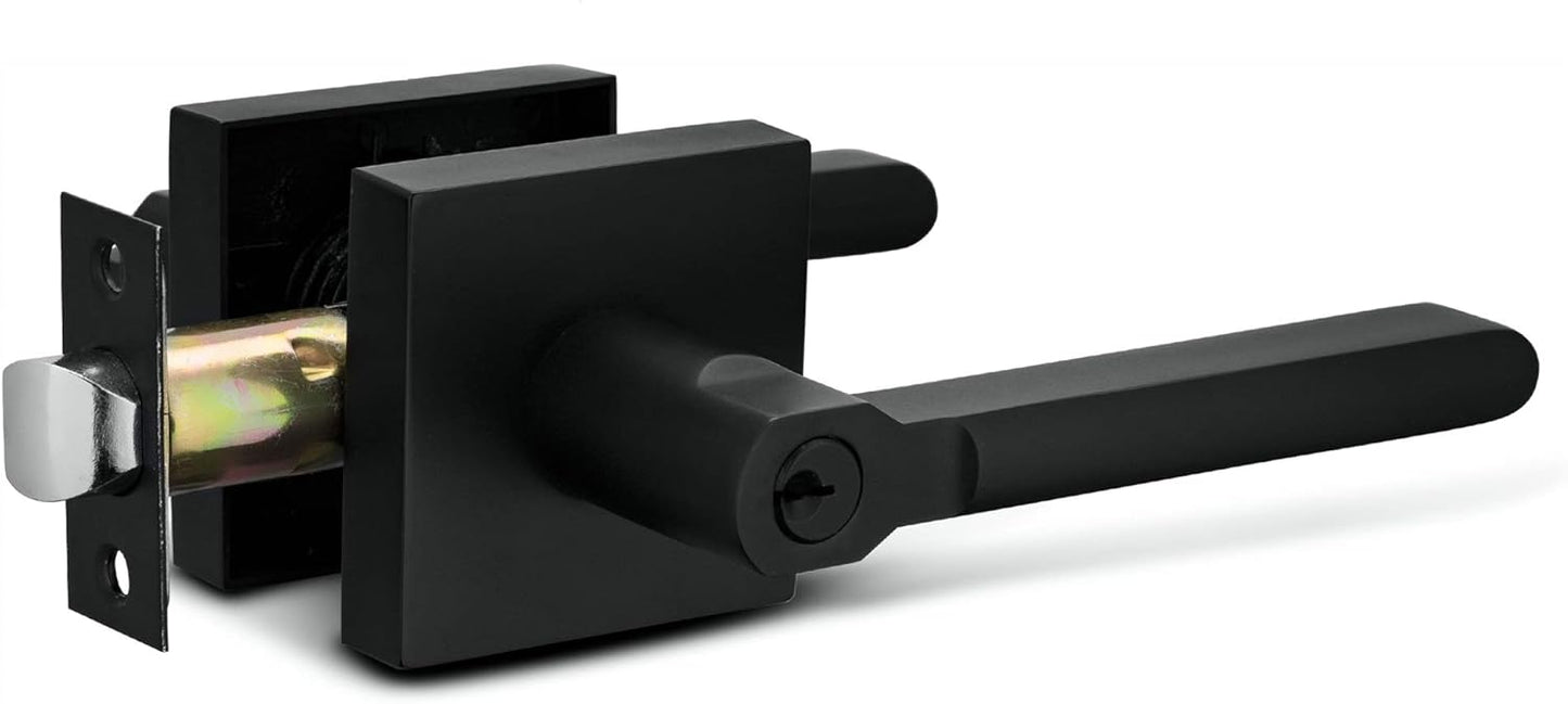 Berlin Modisch Entry Lever Door Handle Lock Set for Modern Doors