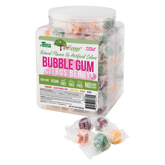 Tree Hugger Bubble Gum Citrus Berry Natural Flavors 120 Count
