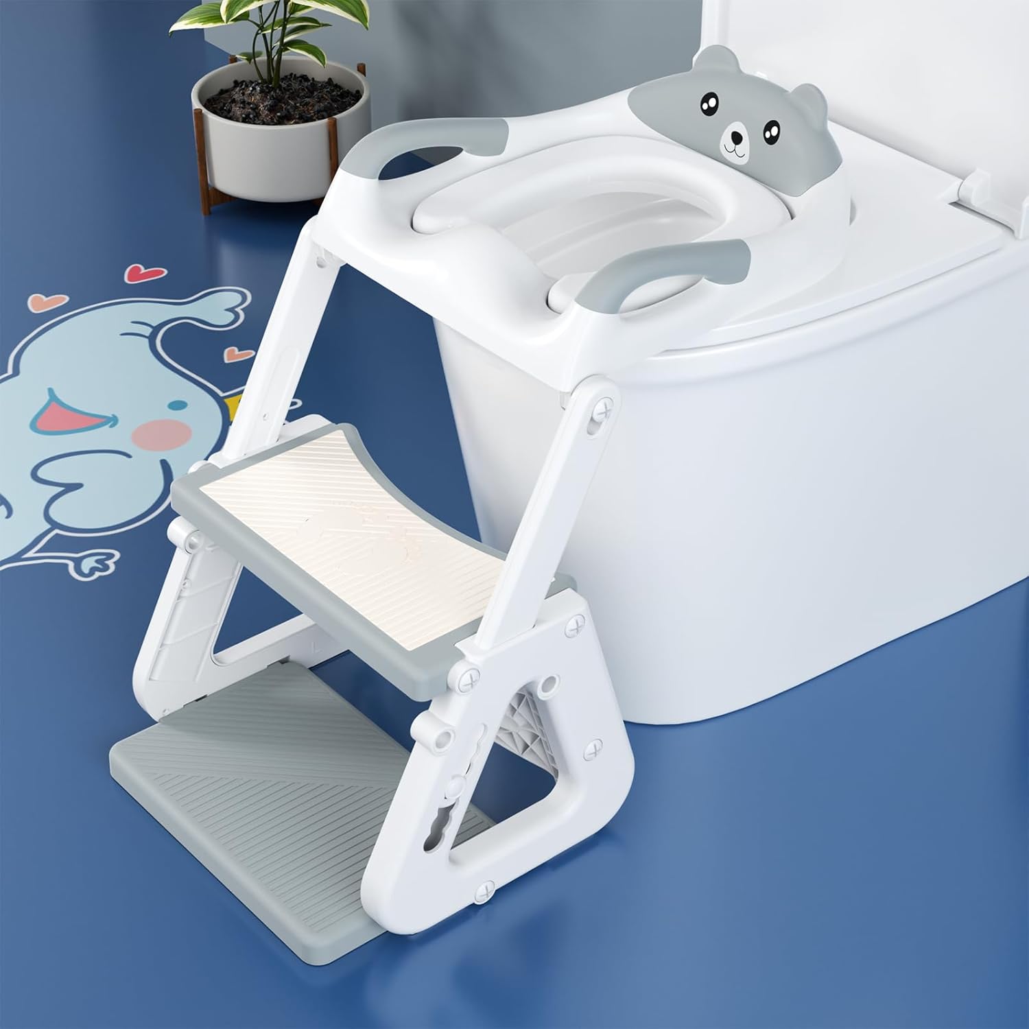 Potty Training Toilet Seat with Step Stool for Toddlers
