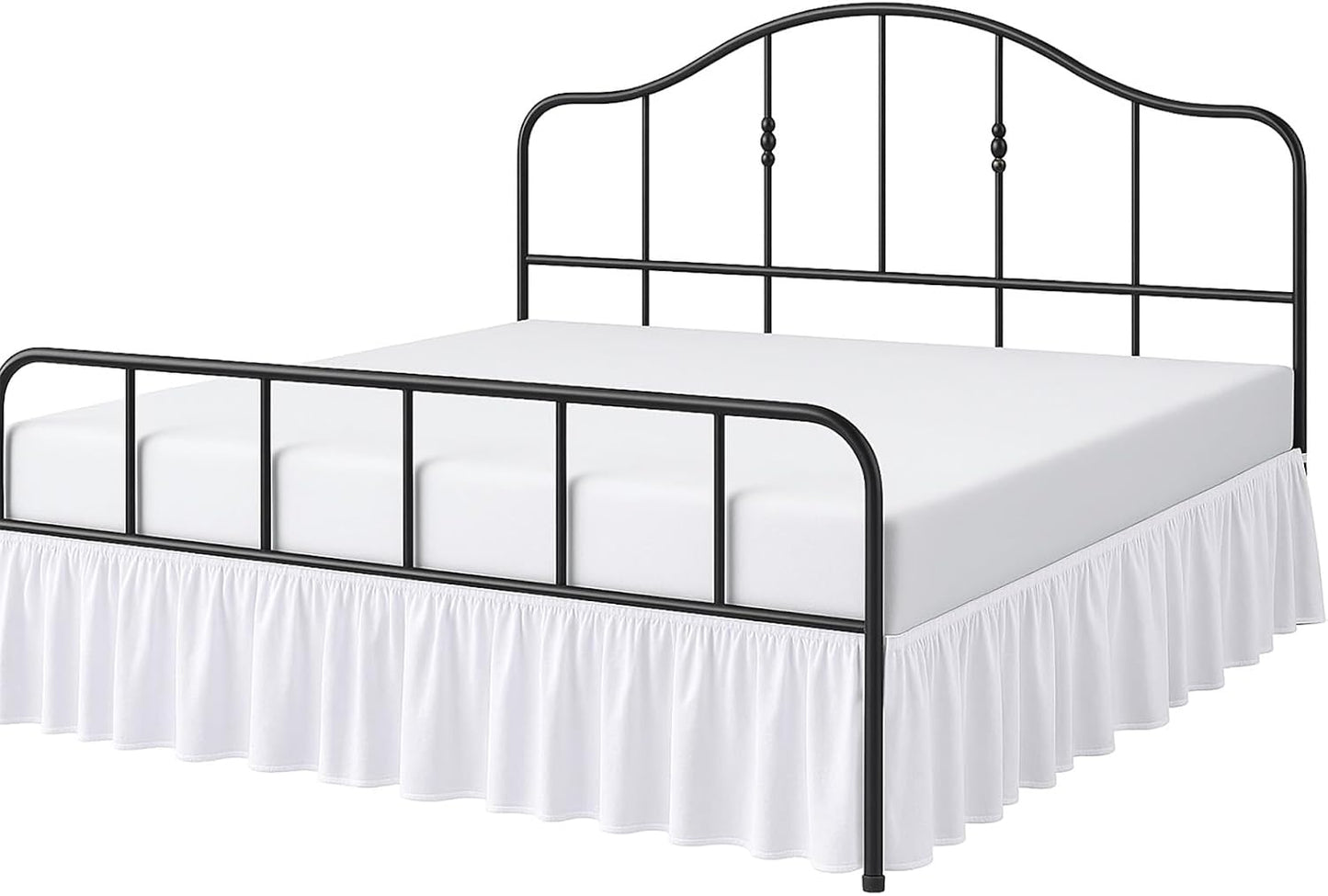 Cottington Lane Ruffled Bed Skirt Twin Size with Split Corner