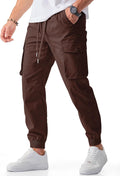 JMIERR Men's Casual Cargo Joggers Pants - Comfortable Tapered