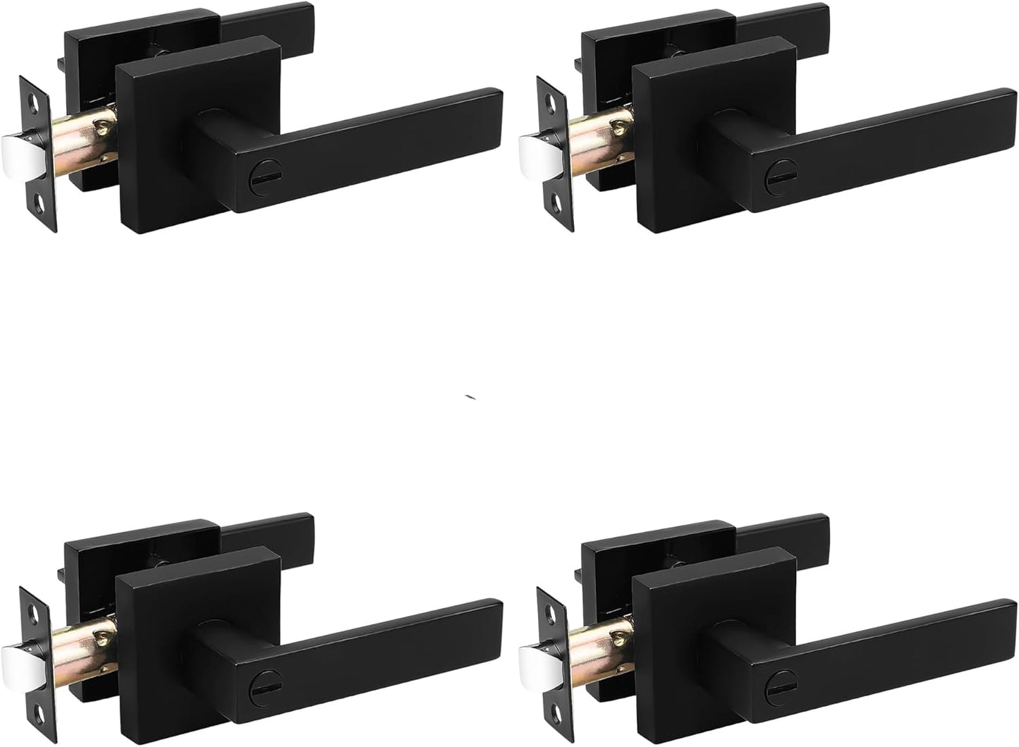 Probrico Matte Black Door Handles for Privacy and Security