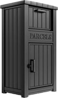 Package Delivery Box for Outside Large - Black Lockable Parcel Drop